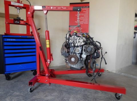 Positionneur D’équilibrage Moteur 2000 Kg – Pour Grue D’atelier – Rouge