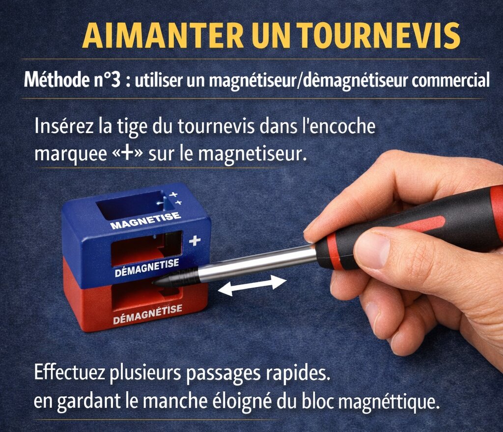 Aimanter Tournevis Demagnetiseur