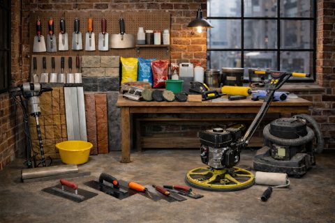 Les outils indispensables pour la mise en œuvre des bétons décoratifs