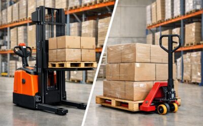 La différence entre un gerbeur et un transpalette ?